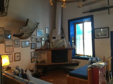 The fireplace corner